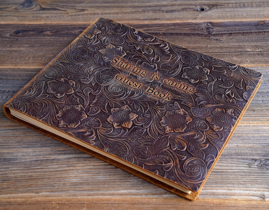 Personalized Wedding Guest Book, Photo Guestbook, Rustic Guestbook