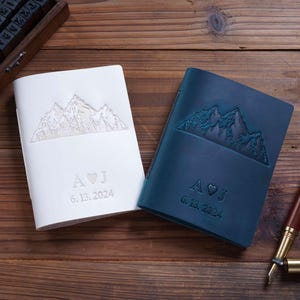 Wedding Vows Book, His and Her Vows Books, Leather Vows Book ,Custom Vows Booklet, Personalized Wedding Gift