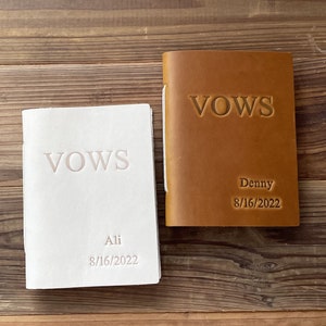Personalized Wedding Vows Books  Custom Vows Booklet Personalized Wedding Gift