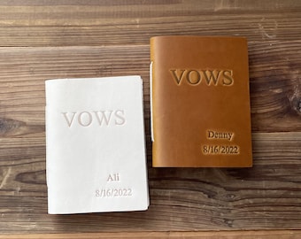 Personalized Wedding Vows Books  Custom Vows Booklet Personalized Wedding Gift