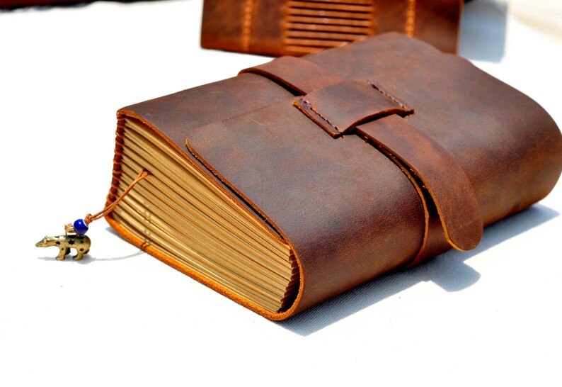 Journal Diary Notebook With Vintage Craft Paper Good Gift Etsy