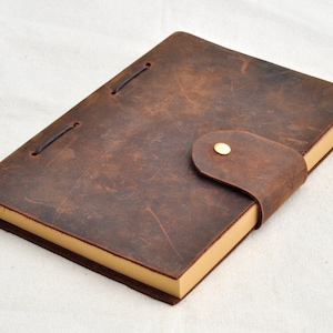 Personalized Leather Journal leather sketchbook diary  (Free  stamp)