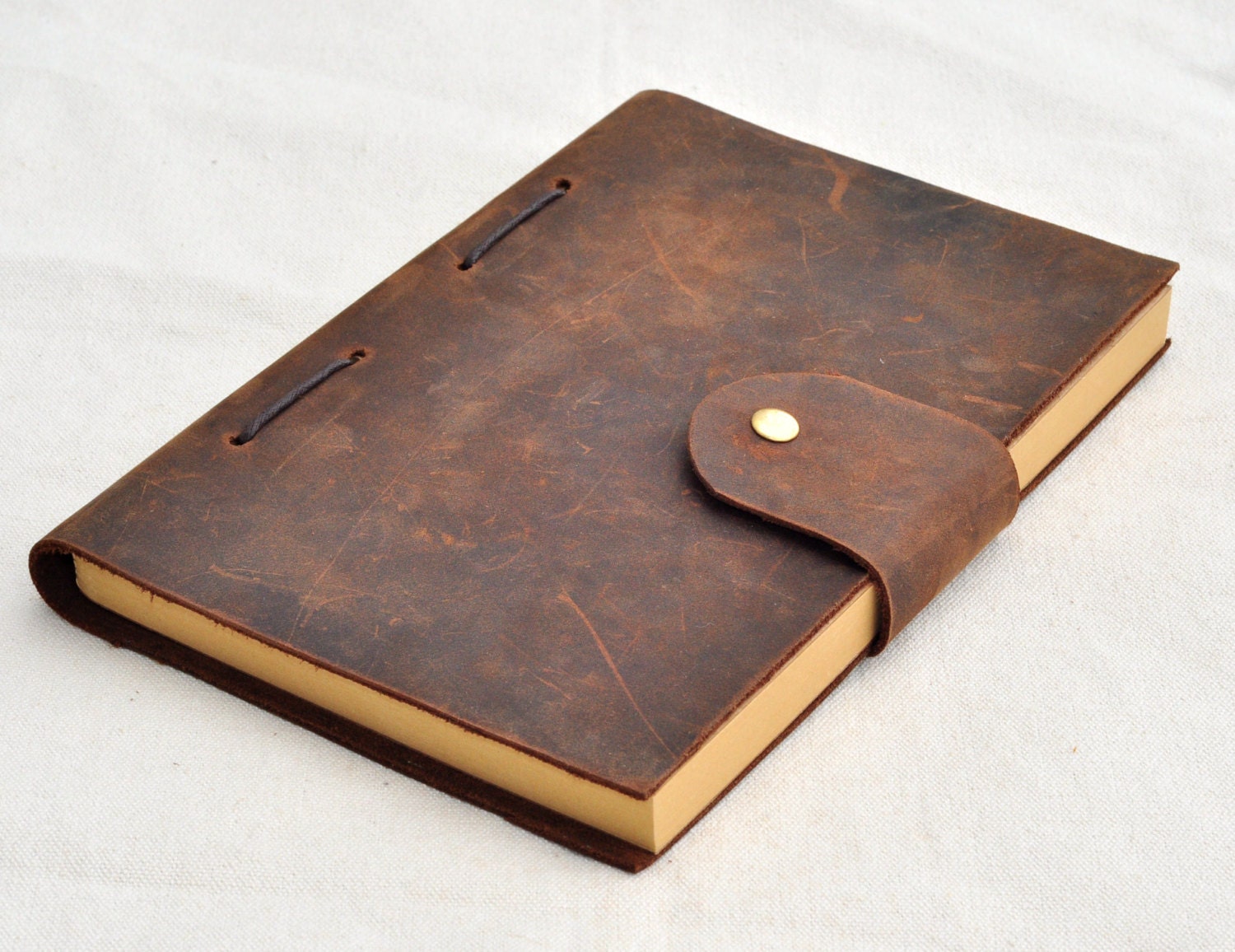 Watercolor Journal Personalized in Rust Leather – Leather and Earth Co