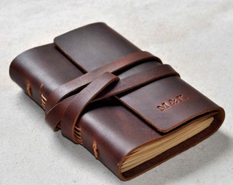 Personalized Leather Journal, leather Diary,Leather NoteBooks,leather sketchbook  (free stamp)