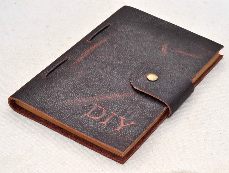 Leather journal with Monogram for Groomsmen Gifts, Personalized journal/notebook,Wedding Mementos,gift for him free Initials image 2