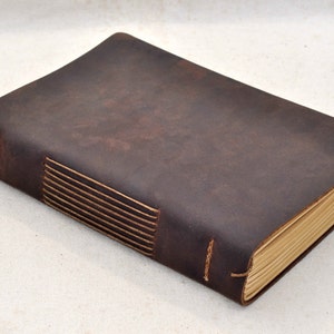 Personalized Leather Journal Leather sketchbook Guestbook