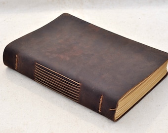 Personalized Leather Journal Leather sketchbook Guestbook