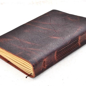 Personalized Unique Leather Journal gift for him for herfree Initials image 4