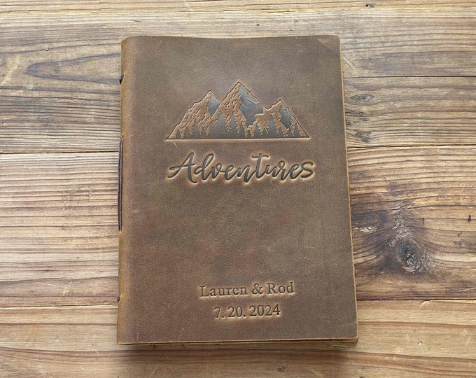 Personalized Leather Journal Notebook  Adventure Book Travel Journal notebook ,Personalized Gift