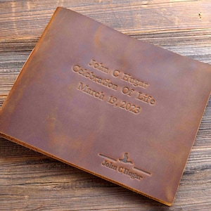 Bruiloft gastenboek, lederen gastenboek, rustiek gastenboek, foto gastenboek, lederen gastenboek, lederen fotoalbum, voor bruiloft