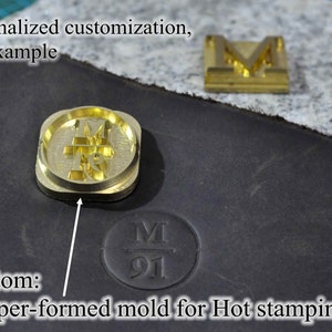 Custom copper mould for hot stamping Branding Iron for Wood custom branding iron for Leather image 1