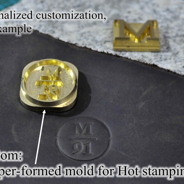 Custom copper mould for hot stamping Branding Iron for Wood custom branding iron for Leather