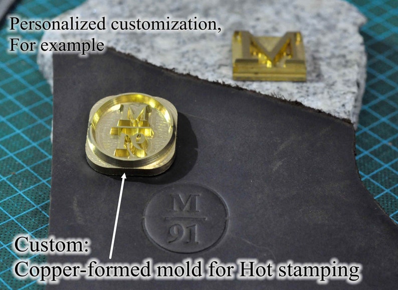 Custom copper mould for hot stamping Branding Iron for Wood custom branding iron for Leather zdjęcie 1
