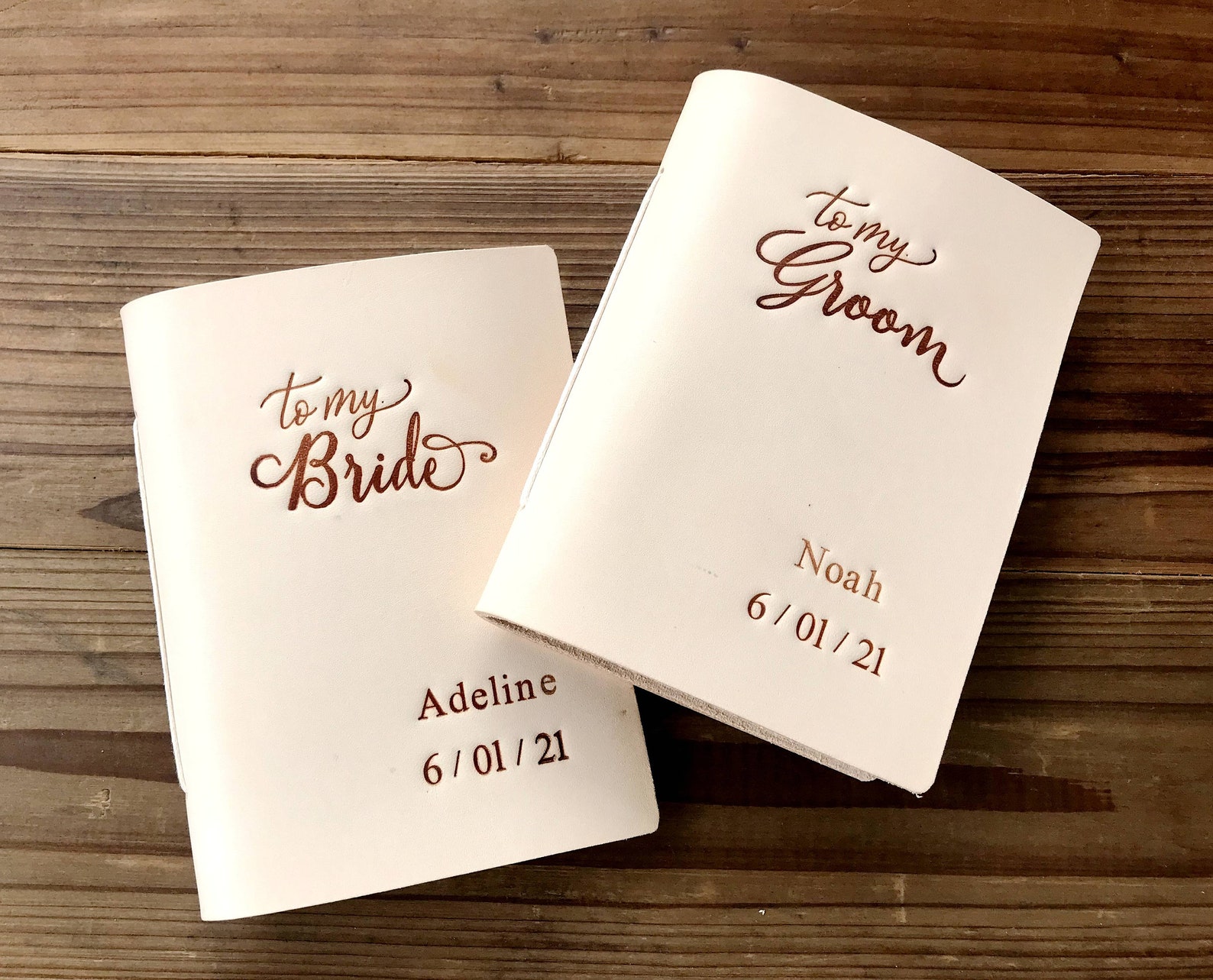 His and Her Vow Books Leather Vows Book custom Vows Booklet Etsy UK