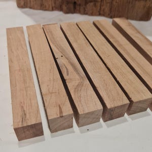 Ahorn Stift Rohlinge für Stiftherstellung, TOTAL 6, Ahorn Rohlinge zum Drechseln, DIY Bastelbedarf, Pen Maker Kit, handgemachtes Geschenk Holz Rohlinge, Stift Kit
