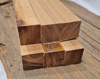 6PCS American Chestnut Pen Blanks, Exotic Wood Pen Supplies, Chestnut Blanks for Pen Making, Unique Pen Crafting Material, 1x1x6 Wood Blanks