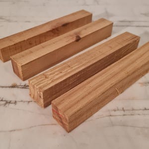 Pen Blanks 6PCS - 150 year Old Growth - Rare Wood- Wood Blanks, Hand Turning-Pen Blanks, Wood blocks, Exotic wood, 1x1x6 Hardwood