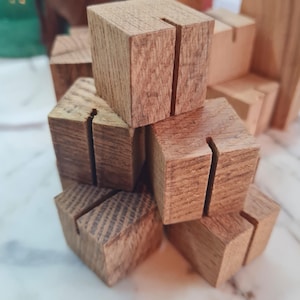 Confezione da 5 blocchi fotografici - Legno di recupero, supporti antichi, porta segnaposto, porta ritratto, porta segnaposto per matrimonio, porta numero da tavolo, antico