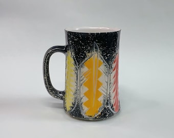 Eagle Feather Mug in Multicolors and Black