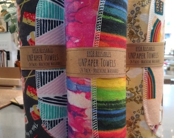 UNPaper Towels - Mixed Prints - Reusable Paper Towels -