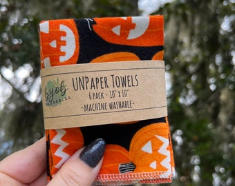 Halloween UNPaper Towels - Halloween Mix - Eco Friendly Gift - Reusable Paper Towels -