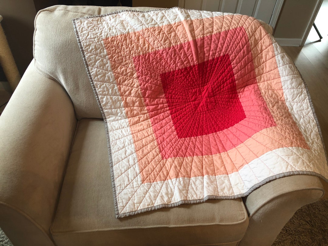 CUSTOM Handmade Baby Quilt Custom Baby Quilt, Color Block Burst, Custom ...