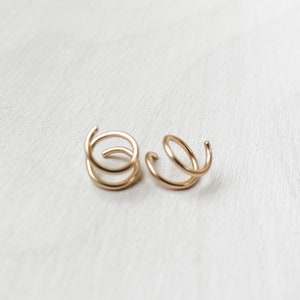 Mini magic hoops - gold filled earrings - double hoop earrings - magic double hoops - gold filled hoop earrings