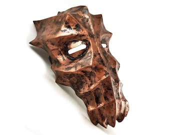 Skyrim inspirierte Drachenborn Maske handgemachte Replik