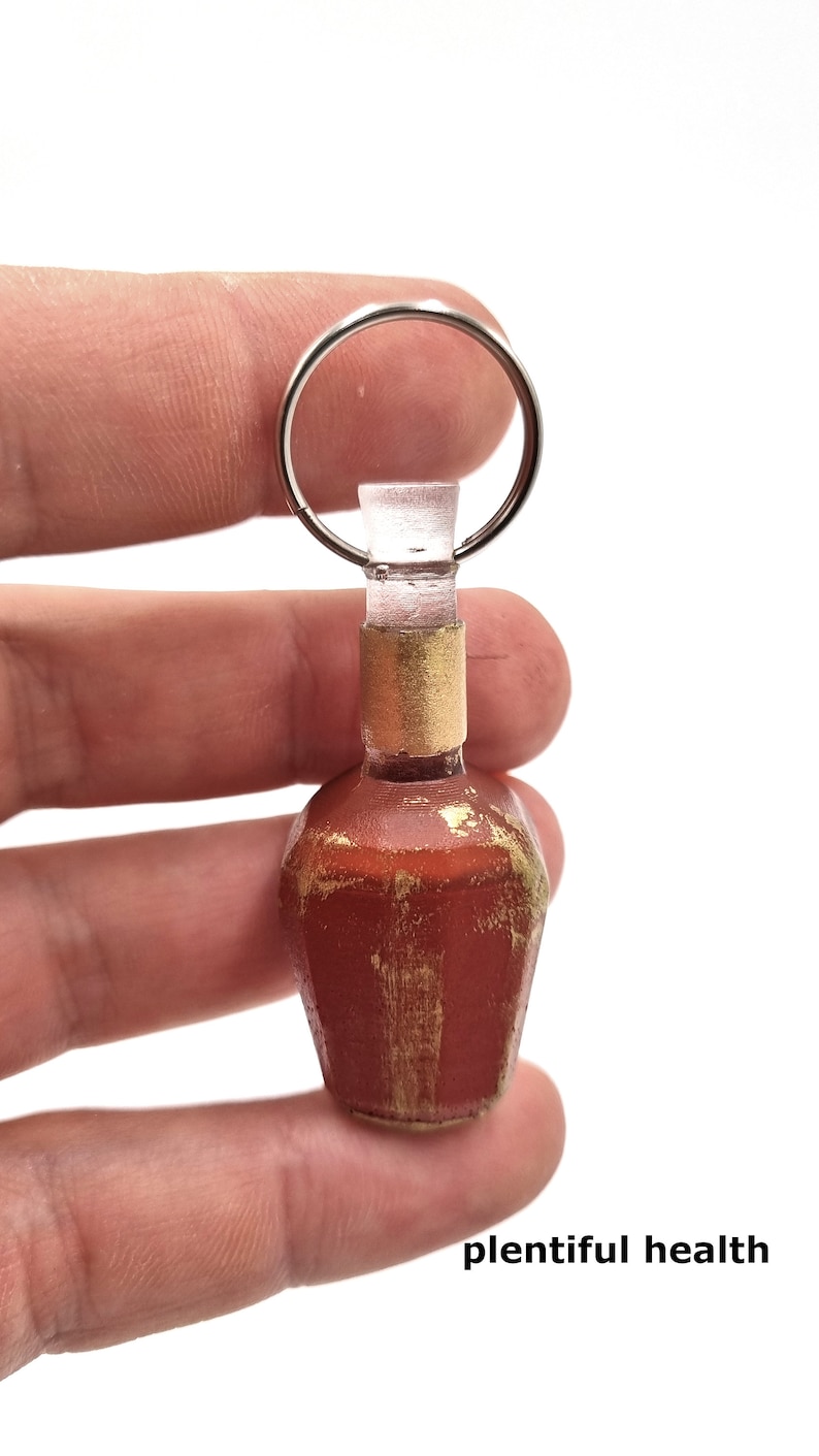 Skyrim Potion Flasche handgemachter Schlüsselanhänger Bild 8