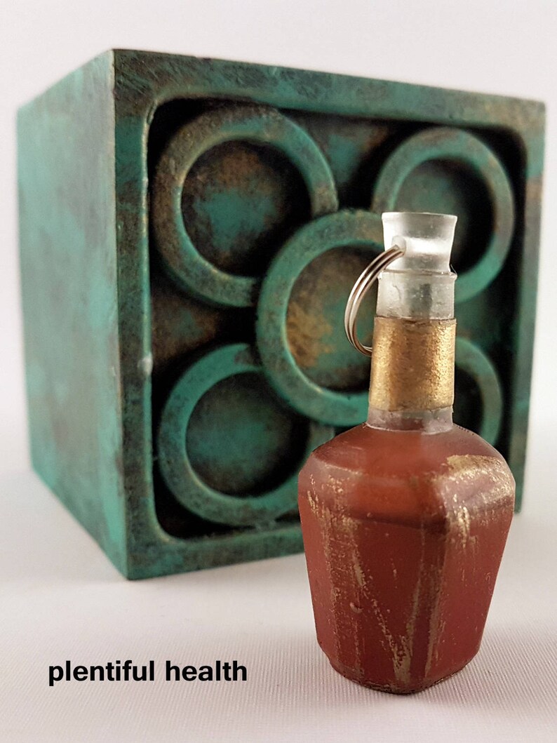 Skyrim Potion Bottle Handmade Keychain Etsy