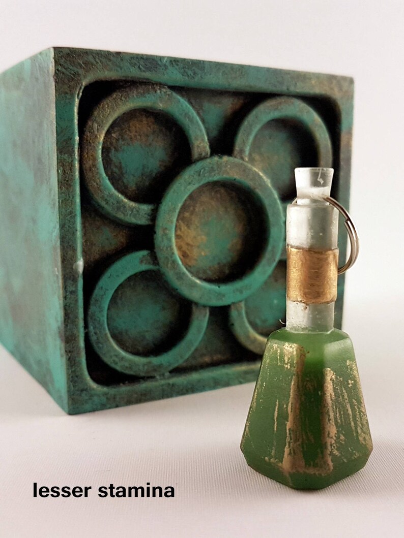 Skyrim Potion Bottle Handmade Keychain Etsy