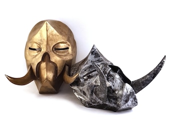 Skyrim inspiriert Konahrik Drachen Priester Maske handgemacht Replik