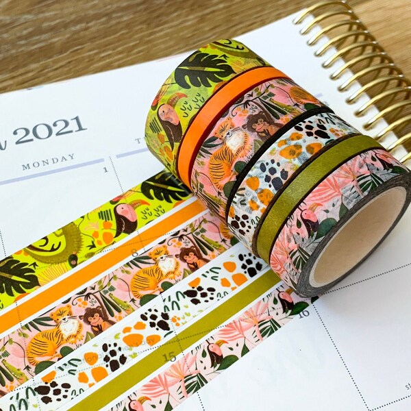 Tropical Washi Tape Etsy