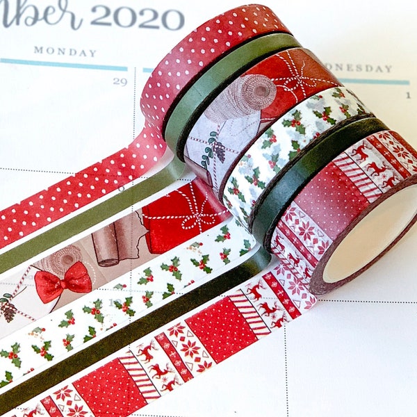Christmas Washi Tape Etsy