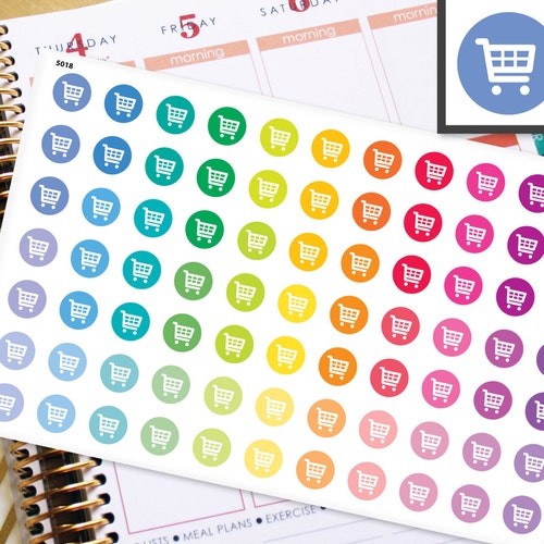 Car Gas Mileage Flag Planner Stickers to Be Used With Erin Etsy