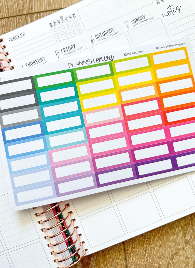 Blank Quarter Boxes Planner Stickers Erin Condren Life Planner (ECLP ...