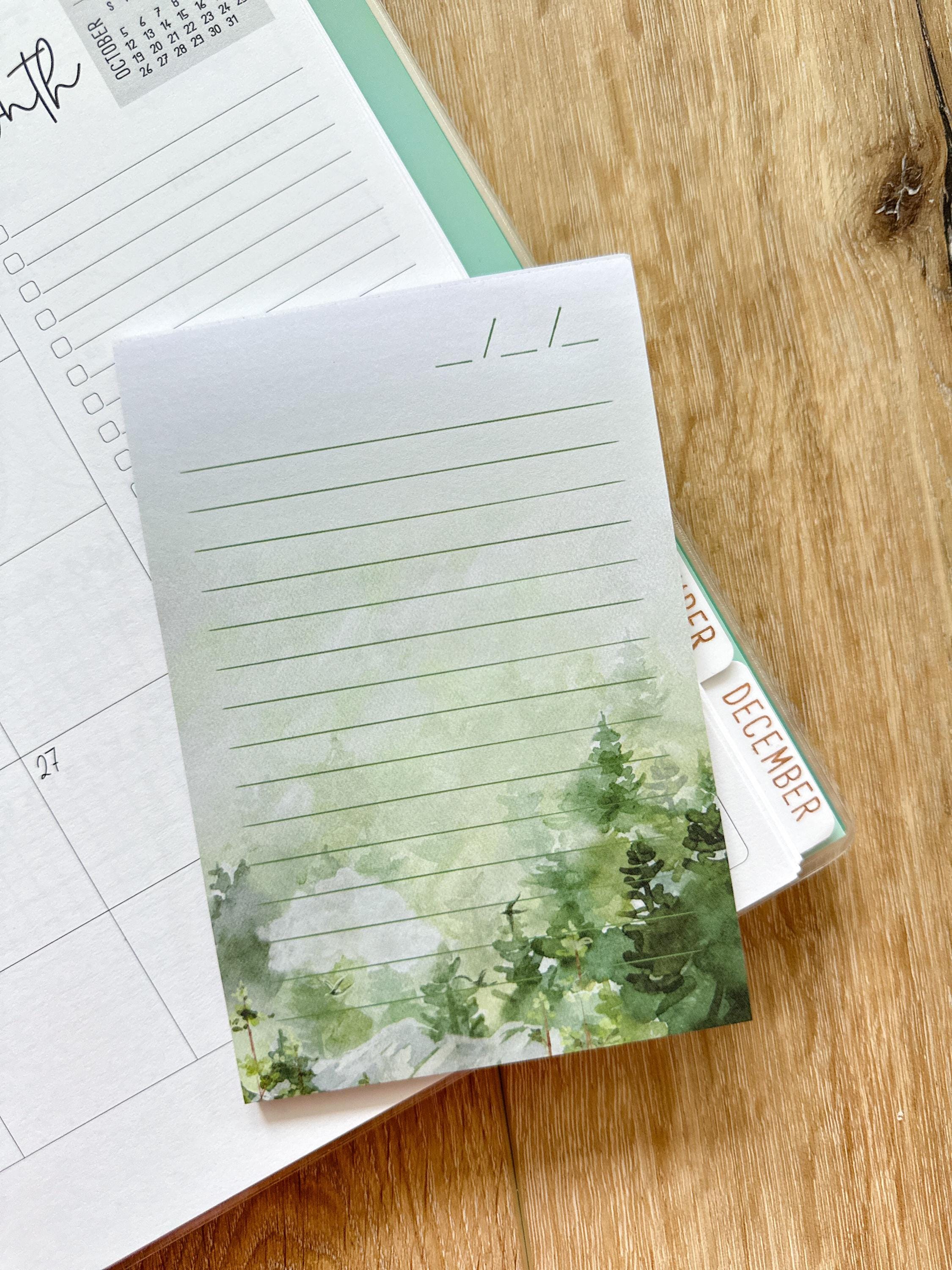 4x6 Forest Green Winter Holidays Christmas Notepad - 40 Sheets - Etsy