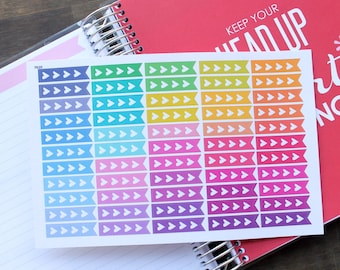 Planner Stickers Erin Condren Life Planner (Eclp) - 55 Flag Header Checklist To Do Stickers (#7020)