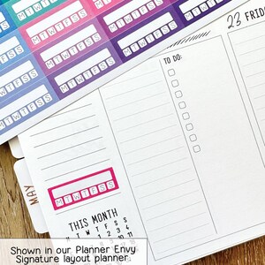 Habit Tracker Planner Stickers to Be Used With Erin Condren Lifeplanner ...