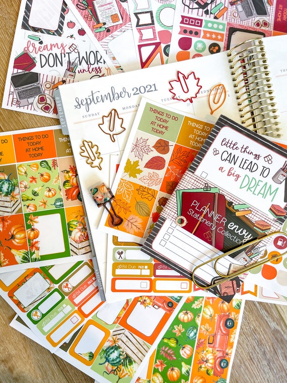 Fall Back to School Leaves Pumpkins Autumn September 2021 - Etsy