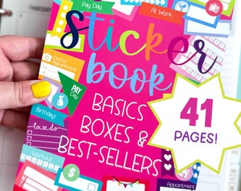 Planner Sticker Book - Functional Basics, Boxes & Bestsellers - 41 sheets