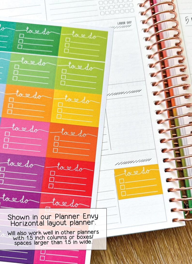 Things to Do Checklist Boxes Planner Stickers to Be Used With Erin ...