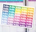 Planner Stickers Erin Condren Life Planner (Eclp) - 40 Work Out Fitness Exercise Weight Loss Stickers (#6008)