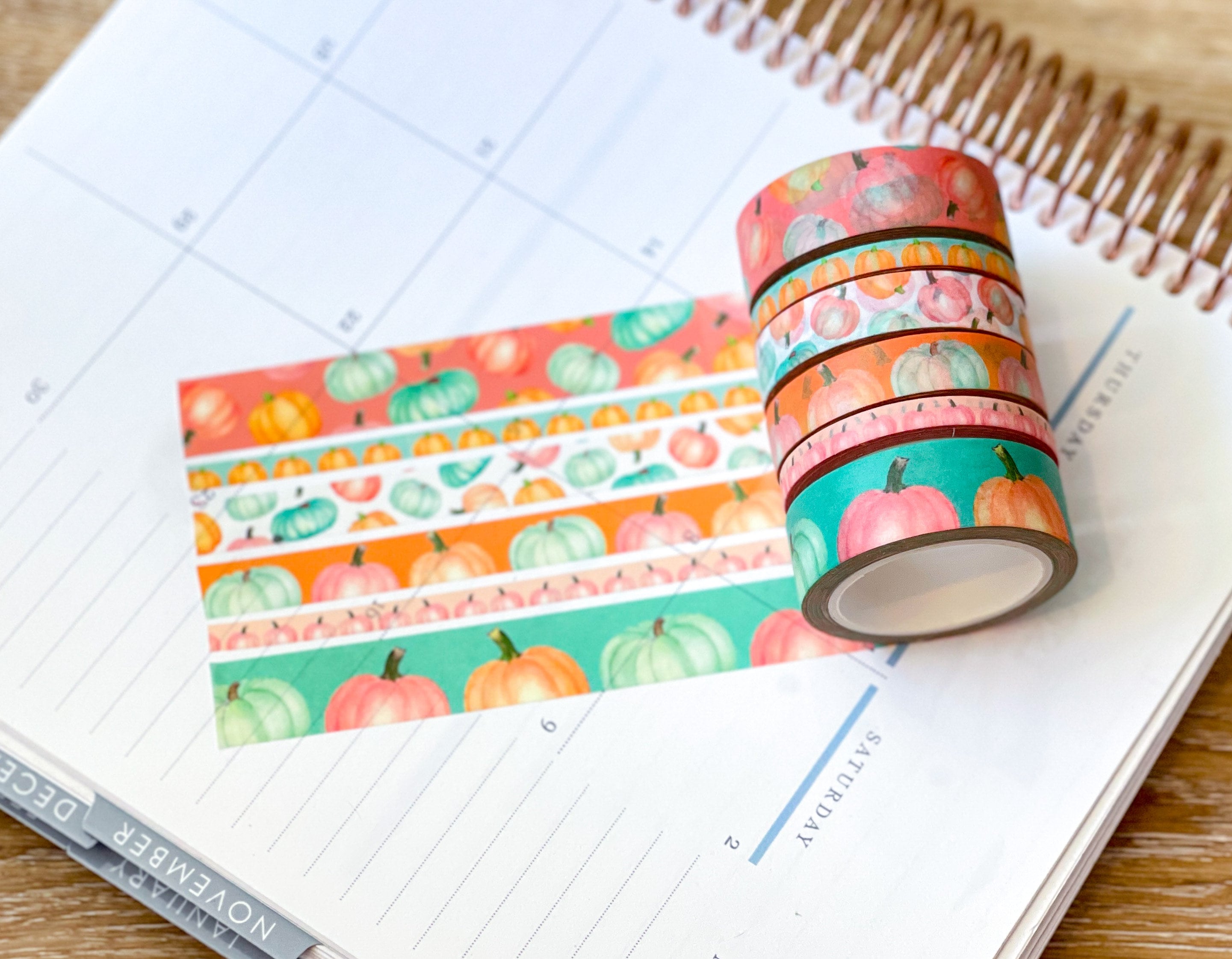 Calendar Dates Washi Tape, Journaling Washi Tapes, Bible Journaling Tape,  Angled Date Washi for Use Any Month BBB Supplies R-AL030-30 