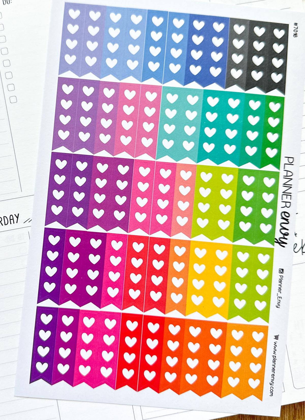Flag Header Planner Stickers Erin Condren Life Planner (eclp) - 55 Flag ...