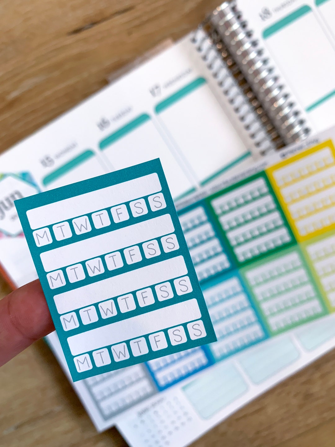 Habit Tracker Weekly Sidebar Multiple Habit Trackers Planner Stickers ...