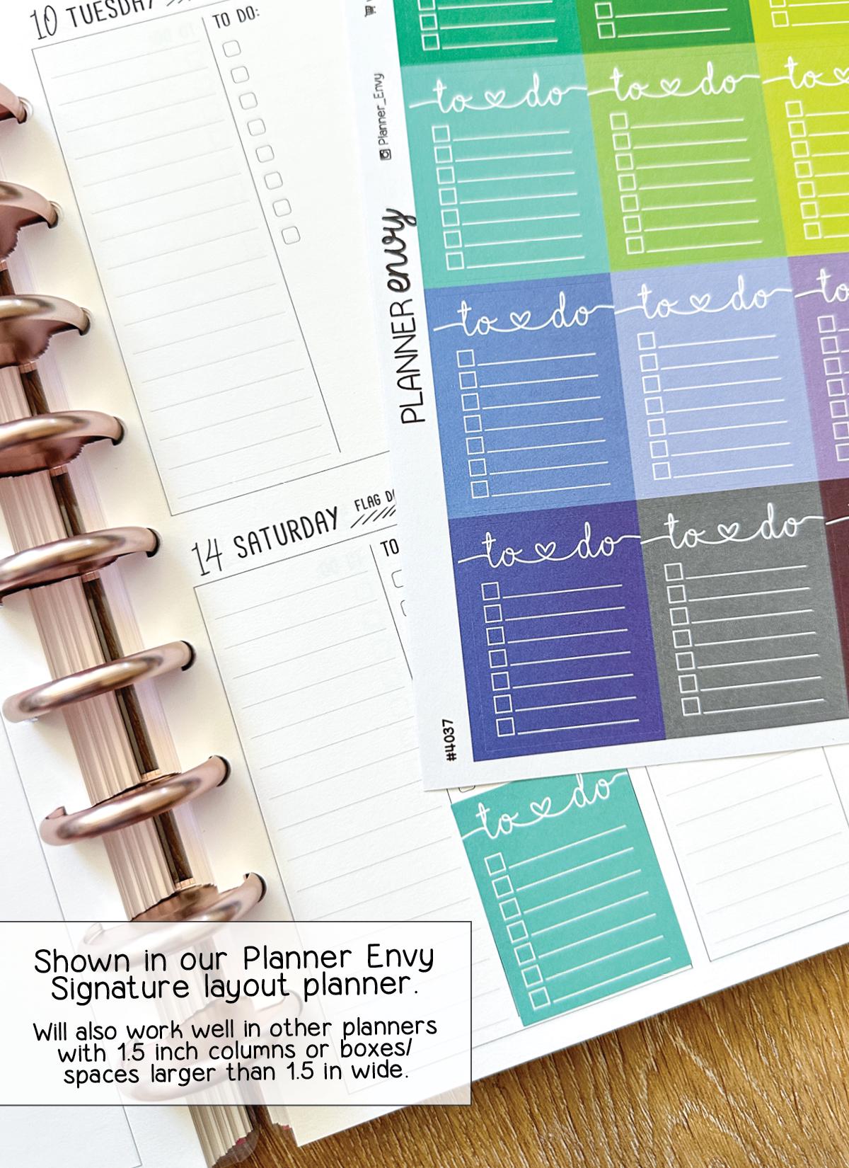 To Do List Checklist Planner Stickers to Be Used With Erin Condren ECLP ...