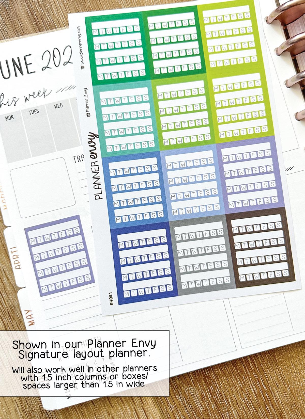 Habit Tracker Weekly Sidebar Multiple Habit Trackers Planner Stickers ...