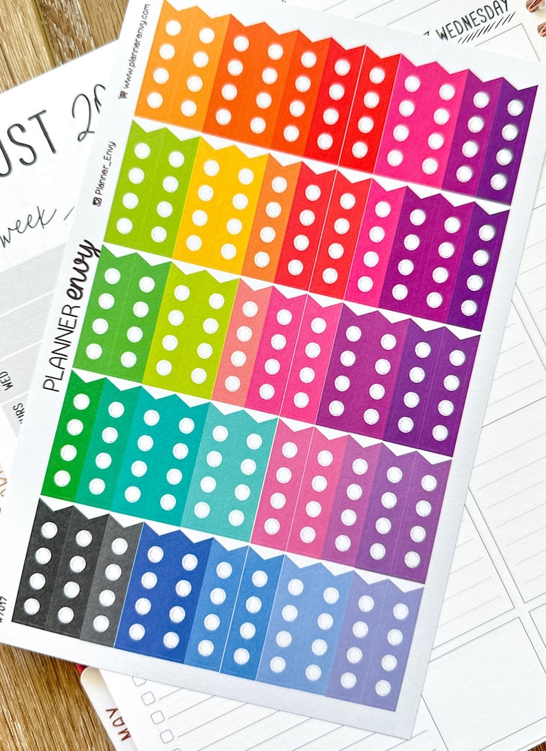 Planner Stickers Erin Condren Life Planner (eclp) - 55 Flag Circle ...