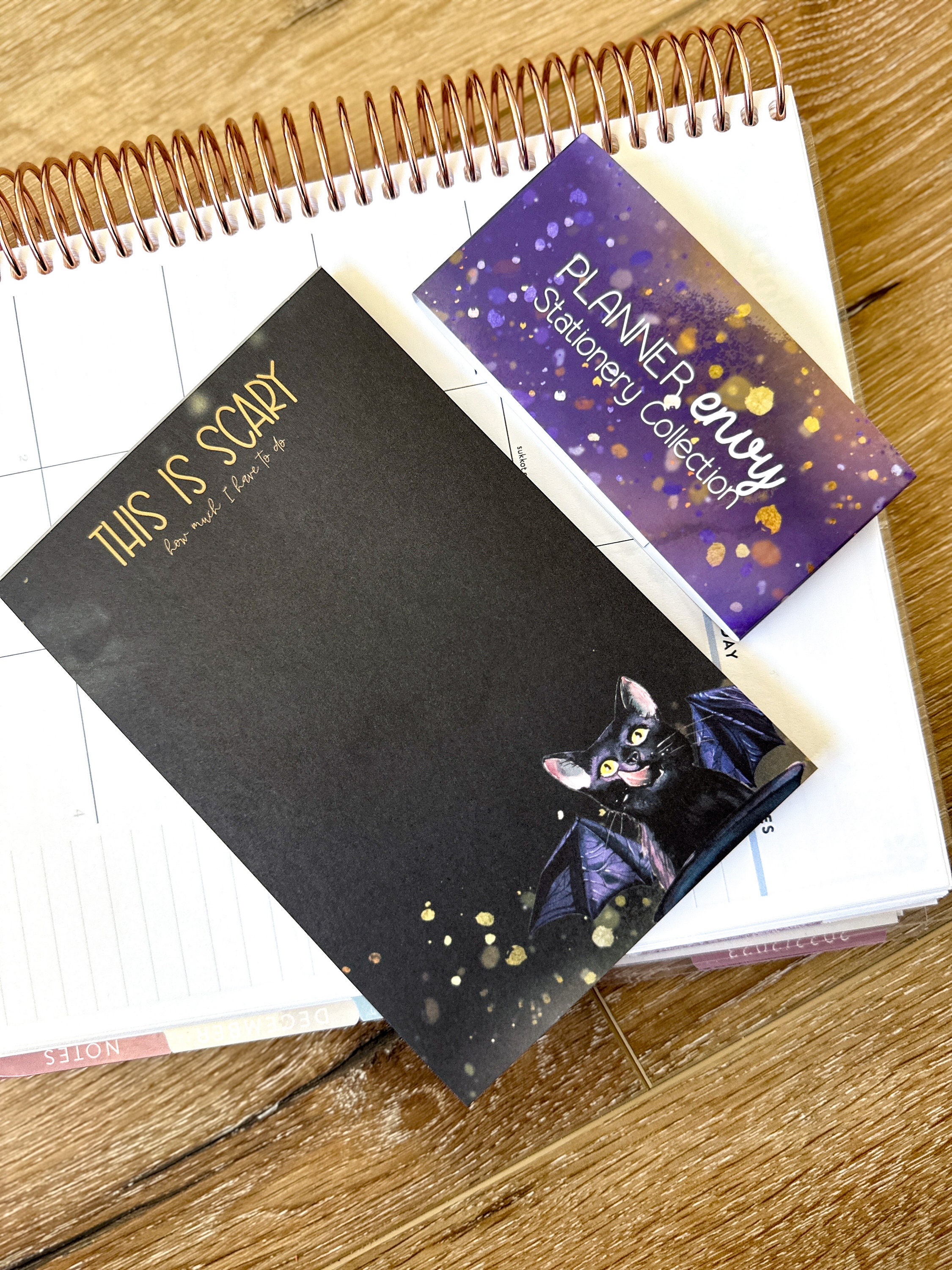 October Notepad 4x6 Black Spooky Halloween Notepad. It's Scary How Much I Have to Do ...